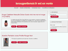 Tablet Screenshot of lerougeetlenoir.fr